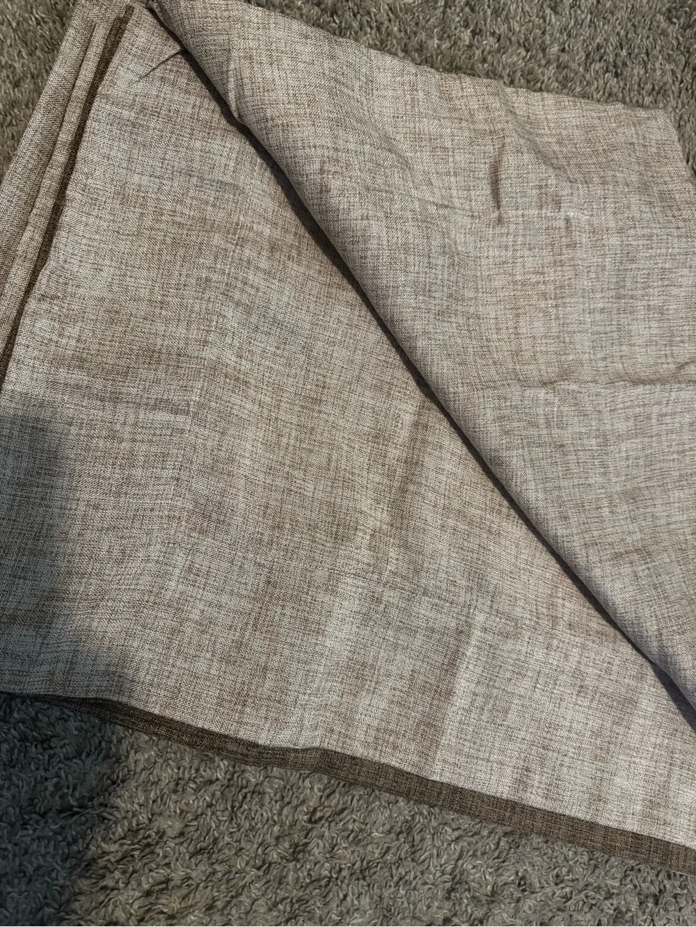 GLORY SEASON Solid Bordered Retro Tablecloths Classic Textured Table Clothes Lin